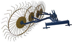 Граблі ворошки (Сонятко) 4-колісні для трактора