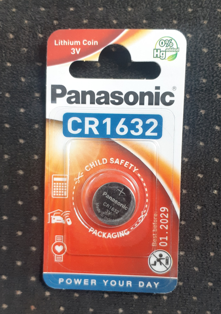 Дисковая батарейка PANASONIC Lithium Cell 3V CR1632 - фото 2 - id-p673536519