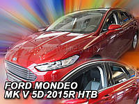 Дефлекторы окон (вставные!) ветровики Ford Mondeo 5 +Fusion 2013- sedan + liftback 4шт., HEKO, 15312