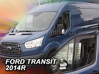 Дефлектори вікон (вставні!) вітровики Ford Transit 2014 - 2шт., HEKO, 15308