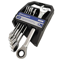 Набір ключів комбінованих із тріскачкою 8,10, 12-14, 17 мм 6 од. на холдері NGW6ST STANDART