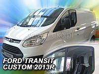 Дефлекторы окон (вставные!) ветровики Ford Transit Custom 2012- 2шт., Hic + Heko, 15243