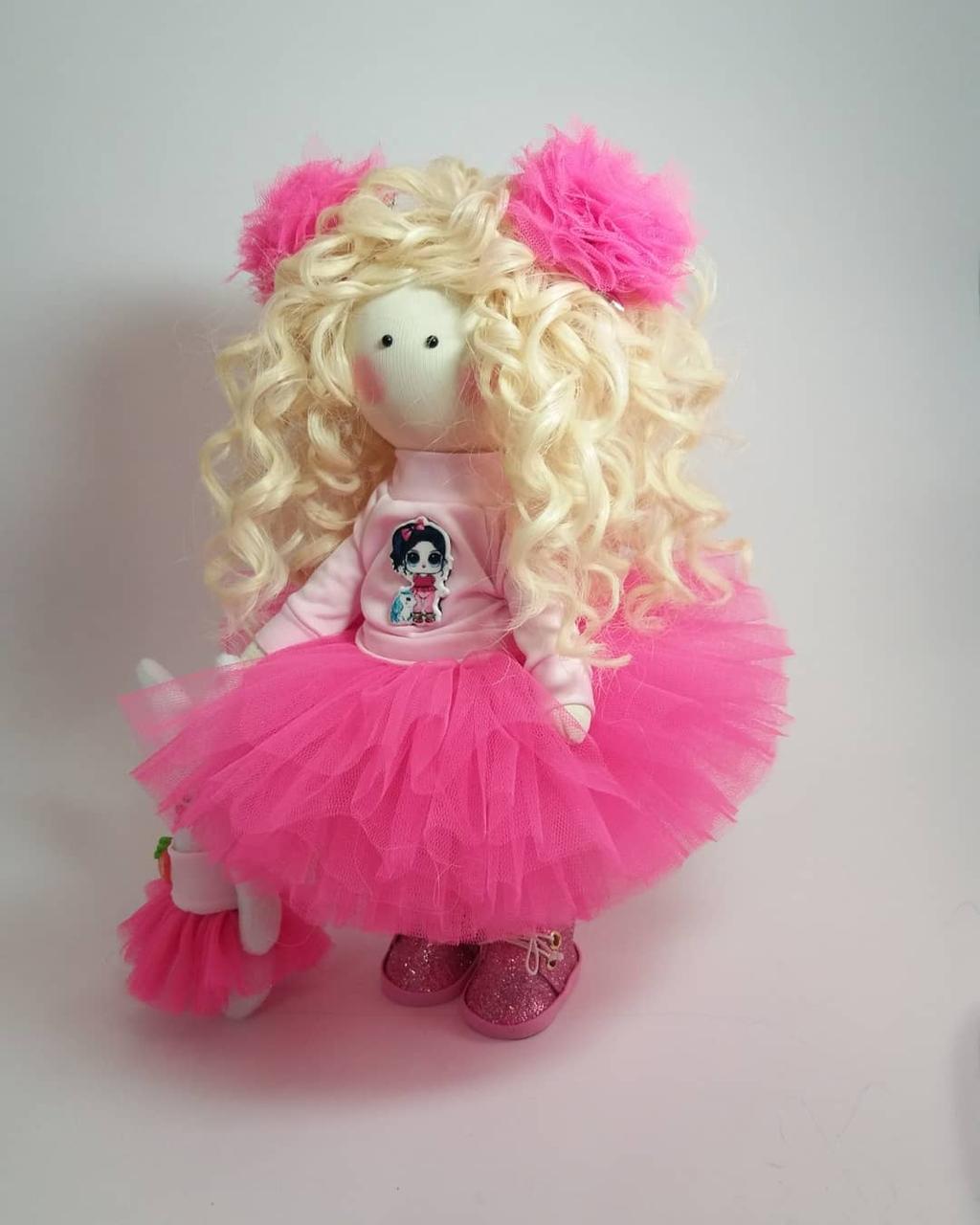 Текстильна інтер'єрна лялька, лялька в подарунок, фото 1