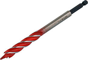 Свердло для дерева HRC 40-45 Ø = 12 мм L = 165 мм з 4 крайками HEX- 1/4" Yato YT-44681