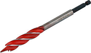 Свердло для дерева HRC 40-45 Ø 14 мм L = 165 мм з 4 крайками HEX- 1/4" Yato YT-44682