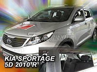 Дефлектори вікон (вставні!) вітровики Kia Sportage III 2010-2015 4шт., HEKO, 20148