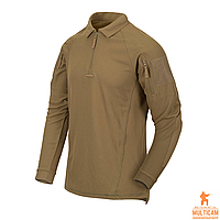 Термофутболка поло с длинным рукавом Helikon-Tex® RANGE Polo Shirt® - Coyote