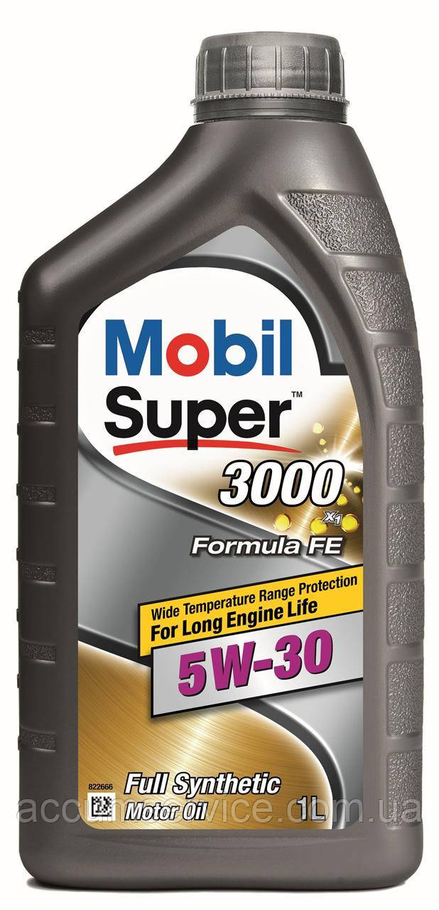 Олива моторна Mobil Super 3000х1 FORMULA-FE 5W30, 1л