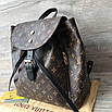Жіночий рюкзак Louis Vuitton на затяжках, фото 3