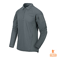 Термофутболка поло с длинным рукавом Helikon-Tex® RANGE Polo Shirt® - Shadow Grey