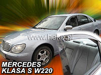 Дефлекторы окон (вставные!) ветровики Mercedes-Benz S-class W220 1999-2005 4шт., HEKO, 23272