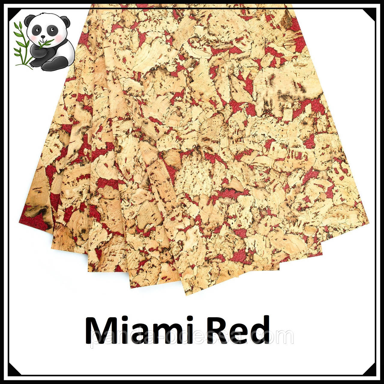 Пробкові панелі (шпалери) Miami Red TM Egen 600*300*3 мм