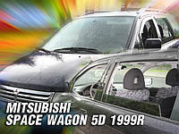 Дефлекторы окон (вставные!) ветровики Mitsubishi Space Wagon 1998-2004 4шт., HEKO, 23355