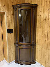 Витрина Платина однодверная угловая радиусная, фото 2