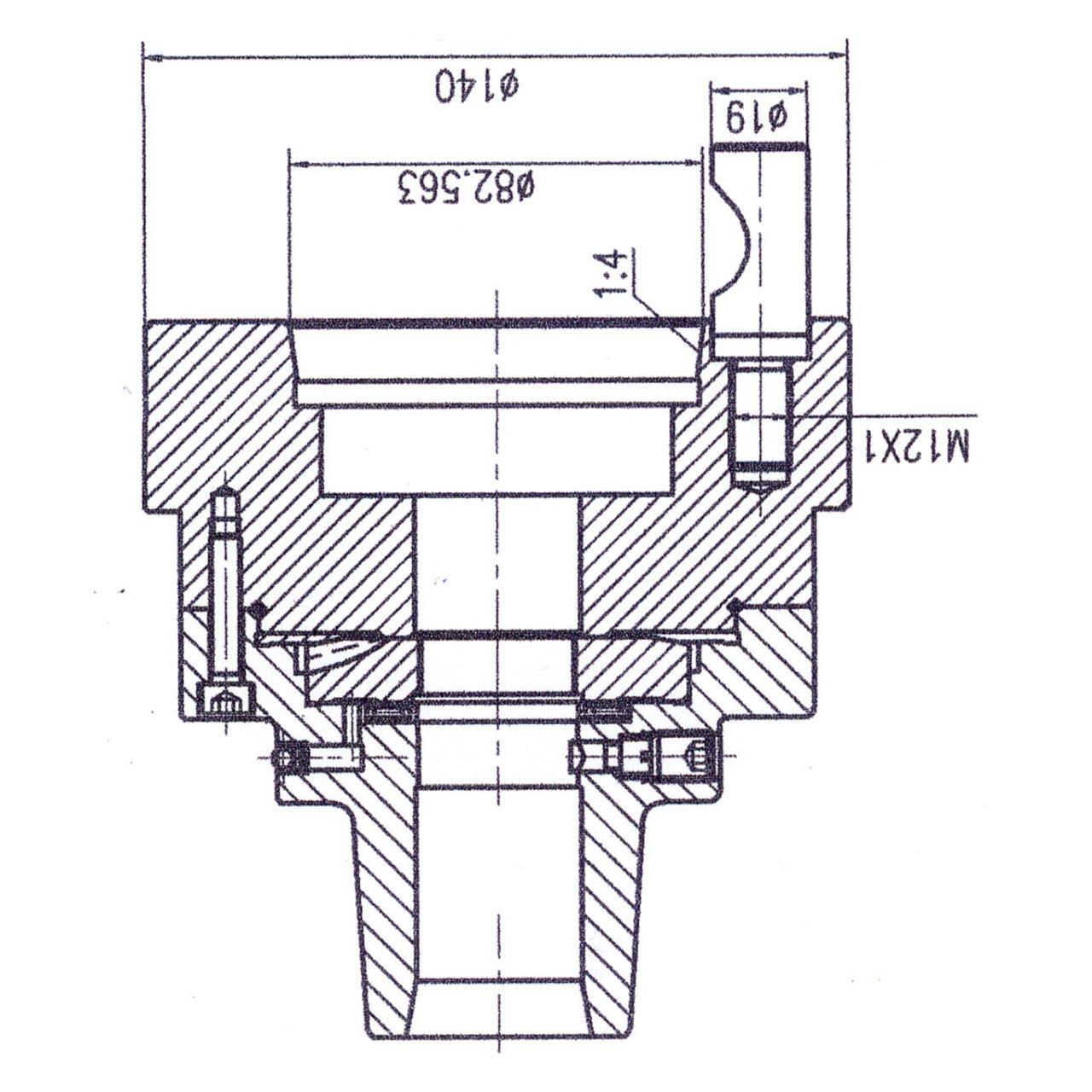 Цанговий патрон 5C з кріпленням D1-5 Bernardo