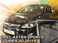 Дефлекторы окон (вставные!) ветровики Opel Astra Sports Tourer J 2010-2016 4шт., HEKO, 25385