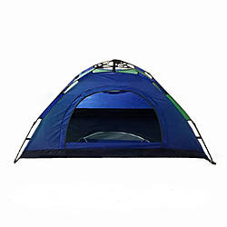 Намет автомат 6-х місцева туристична самораскладывающаяся синя