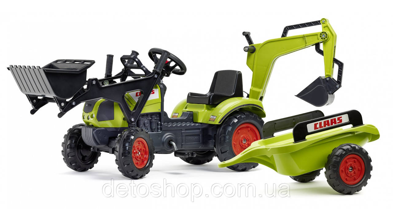 Трактор із причепом і 2 ковшеми FALK 2040N Claas Arion