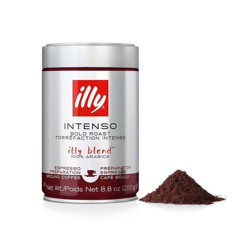 Кава мелена illy Intenso Dark Roasted 250 гр з/б Італія Іллі Інтензо темної обсмажування