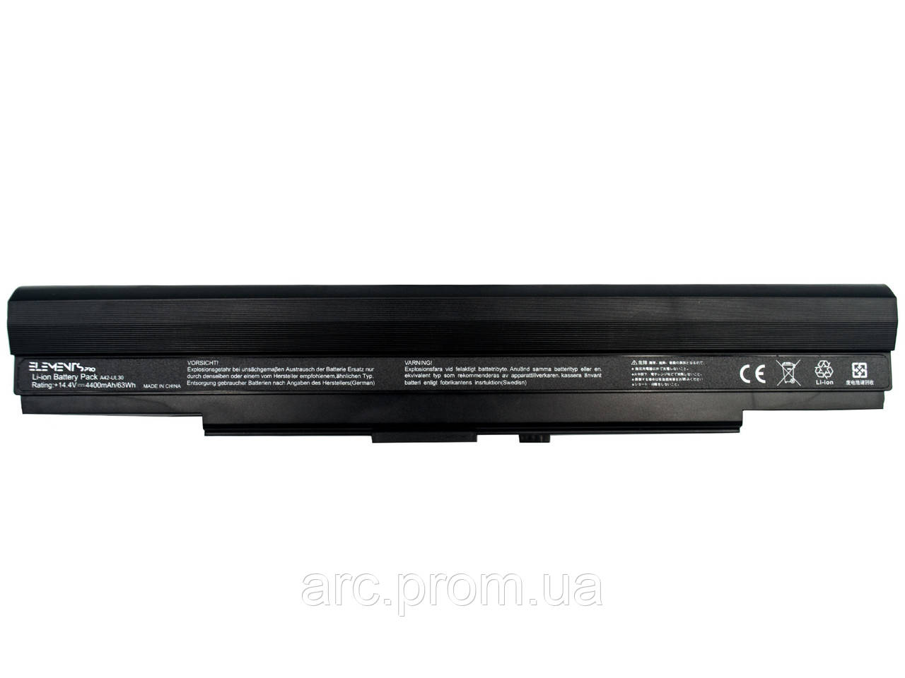 Батарея Elements PRO для Asus U35 U35F U35J U35JC U35JG 14.4V 4400mAh (UL30Y-4S2P-4400) - фото 2 - id-p1150489054