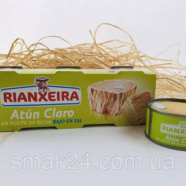 Тунець в оливковій олії Rianxeira Atun Claro en Aceite de Oliva 80 г Іспанія