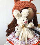 Текстильна інтер'єрна лялька, лялька в подарунок, фото 2