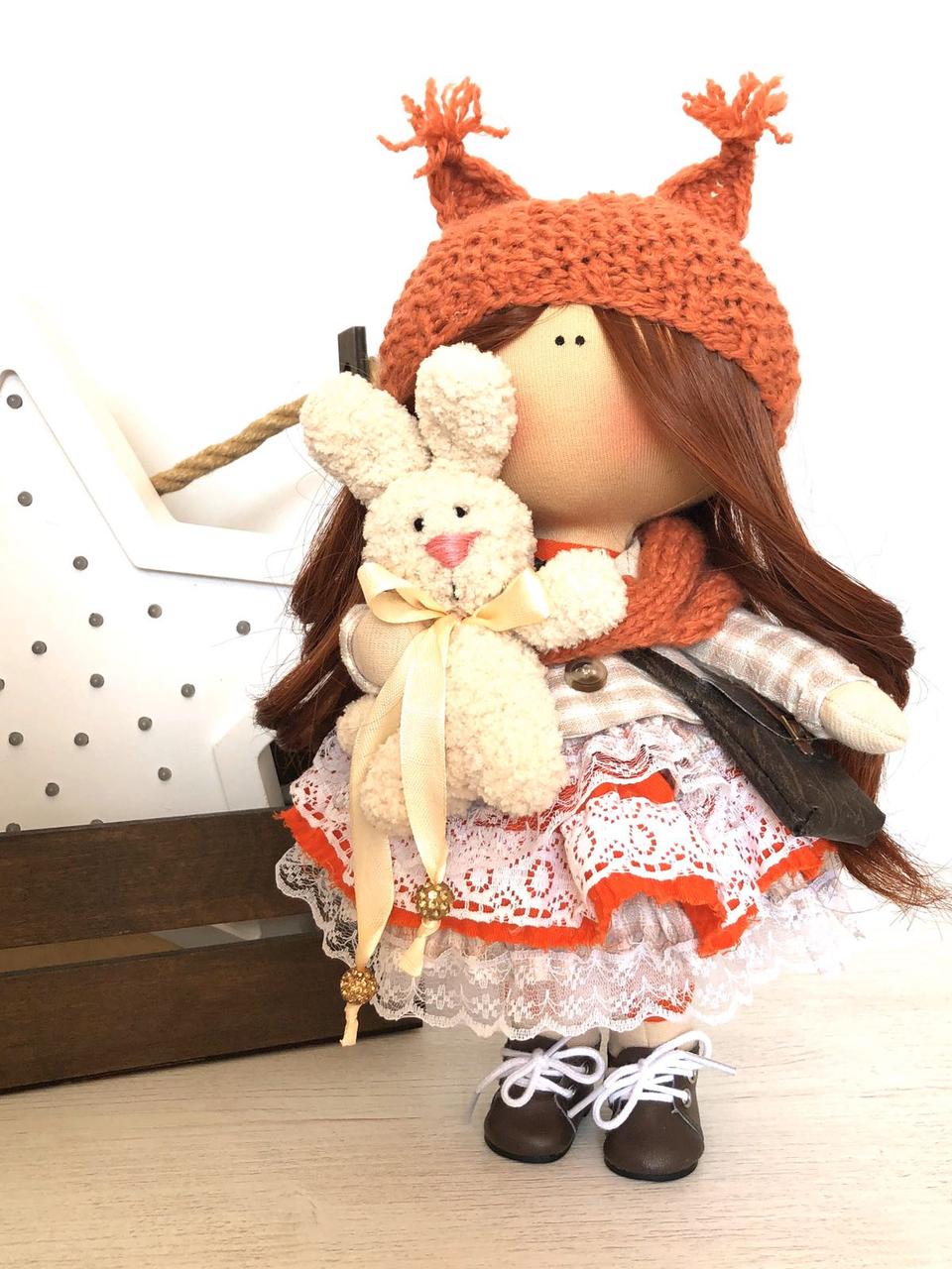Текстильна інтер'єрна лялька, лялька в подарунок, фото 1