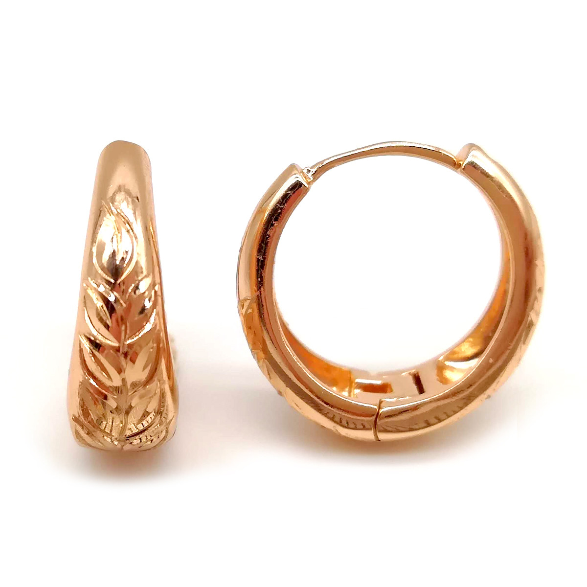 Сережки Xuping з медичного золота, позолота 18K, 23775 (1)