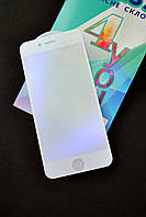 Защитное стекло iPhone 6 Anti Blue Matte White 4you -