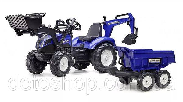 Дитячий трактор на педалях  Falk 3090W New Holland
