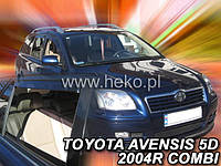 Дефлекторы окон (вставные!) ветровики Toyota Avensis T25 2003-2009 5D 4шт. Combi, HEKO, 29363