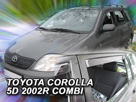 Дефлектори вікон (вставні!) вітровики Toyota Corolla 9 E12 2001-2007 5D 4шт. Combi, HEKO, 29603