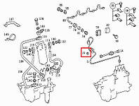 Уплотнительное кольцо топливной трубки Mercedes OM-314-366 70-25873-00 VICTOR REINZ