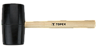 Киянка TOPEX резиновая O 72 мм, 900 г, рукоятка деревянная