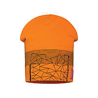 Тонкая детская шапка для мальчика с принтом паутины BARBARAS Польша CB114 / C Оранжевый