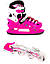 Ролики-ковзани 2 в 1 Scale Sport Pink, розмір 34-37, фото 3
