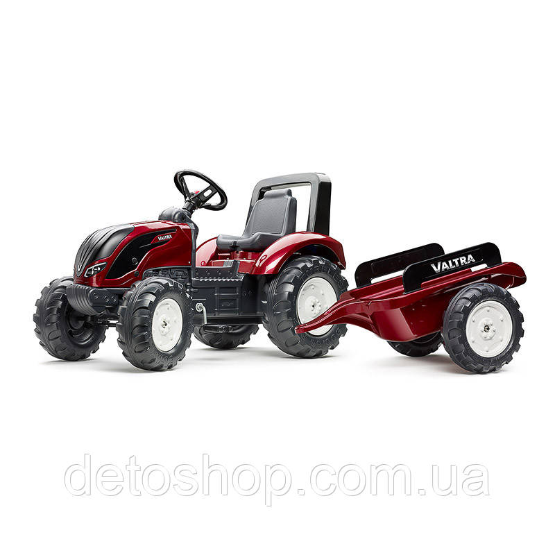 Дитячий трактор на педалях із причепом Falk 4000AB VALTRA S4