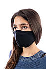 5 масок!! Маски для обличчя багаторазові захисні Silenta, Чорні, фото 3