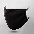 5 масок!! Маски для обличчя багаторазові захисні Silenta, Чорні, фото 4