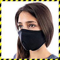 Защитная маска на лицо многоразовая Silenta Woman, Черная