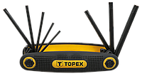 Ключи TOPEX шестигранные Torx T9-T40, набор 8 шт.