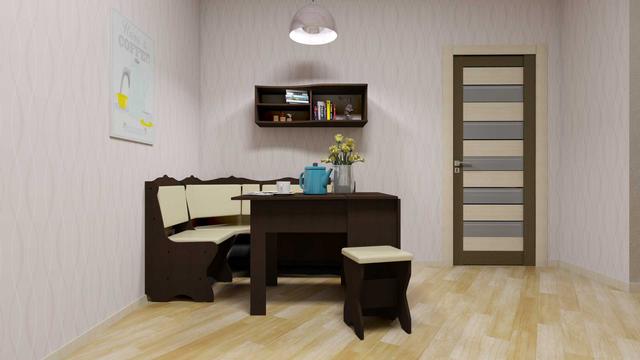 Мягкий уголок Сирия Компанит в интерьере кухни