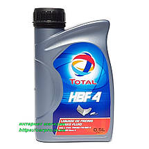 Гальмівна рідина total dot 4 "Brake Fluid HBF 4" 0.5 л, фото 2
