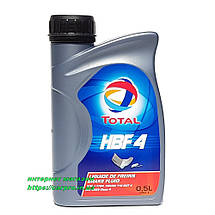 Гальмівна рідина total dot 4 "Brake Fluid HBF 4" 0.5 л, фото 3