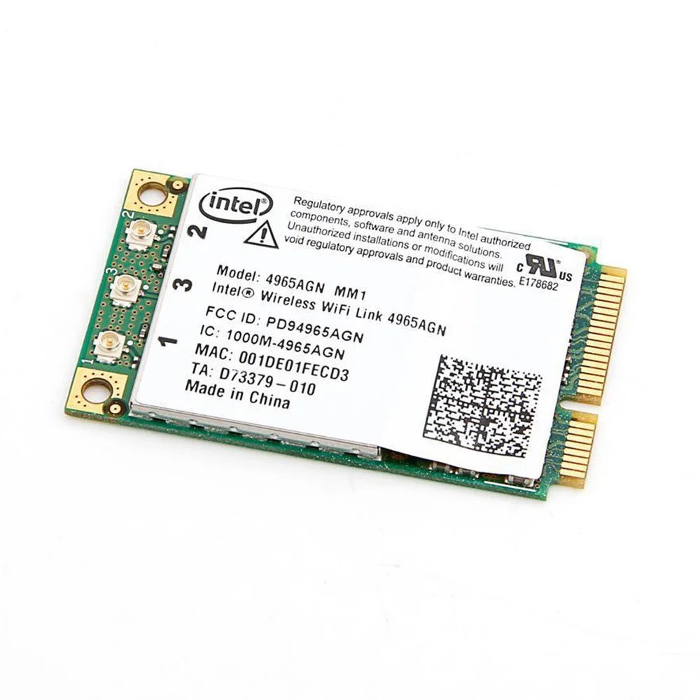 Wi-fi модуль FullSize Intel 4965AGN MM2 802.11 b, g, n, 300Mbps 2,4 GHz / 5GHz! #