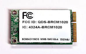 Wi-fi модуль FullSize Broadcom BCM94311MCG BRCM1020 802.11 b, g, 54Mbps