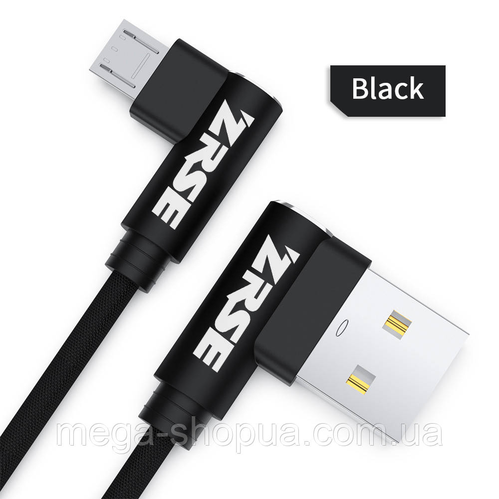 Кабель Угловой 90 Градусов для Зарядки Телефона USB - Micro USB 1м ...