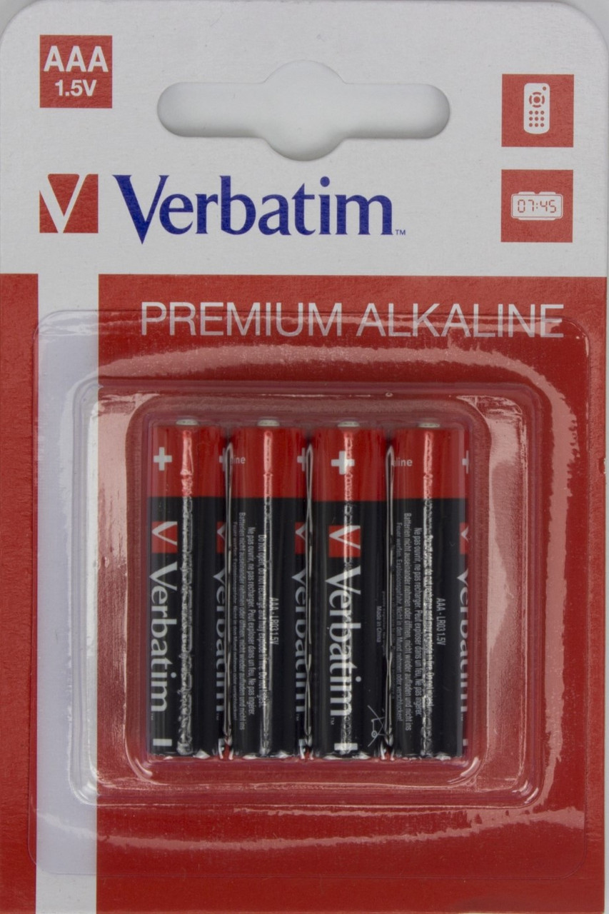 Батарейки Verbatim Premium LR-03/блістер 4шт(10)