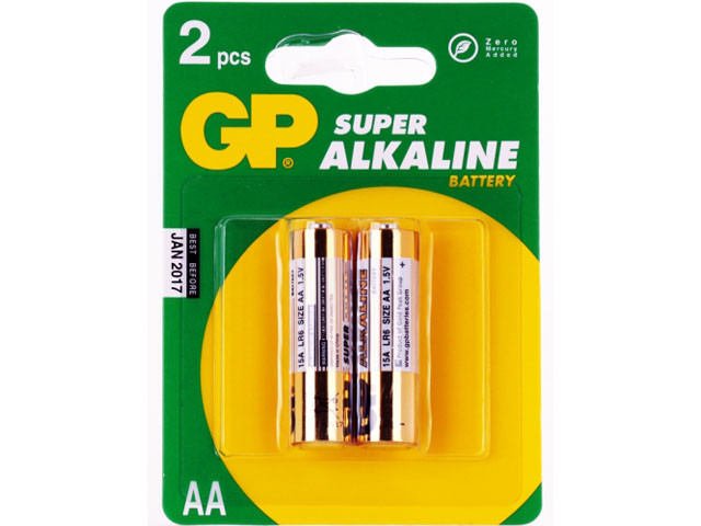 Батарейки GP Super 24A-2UE2 LR-03/блістер 2шт (10)(80)