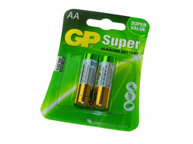 Батарейки GP Super 15A-2UE2 LR-06/блістер 2шт (10)(80), фото 1